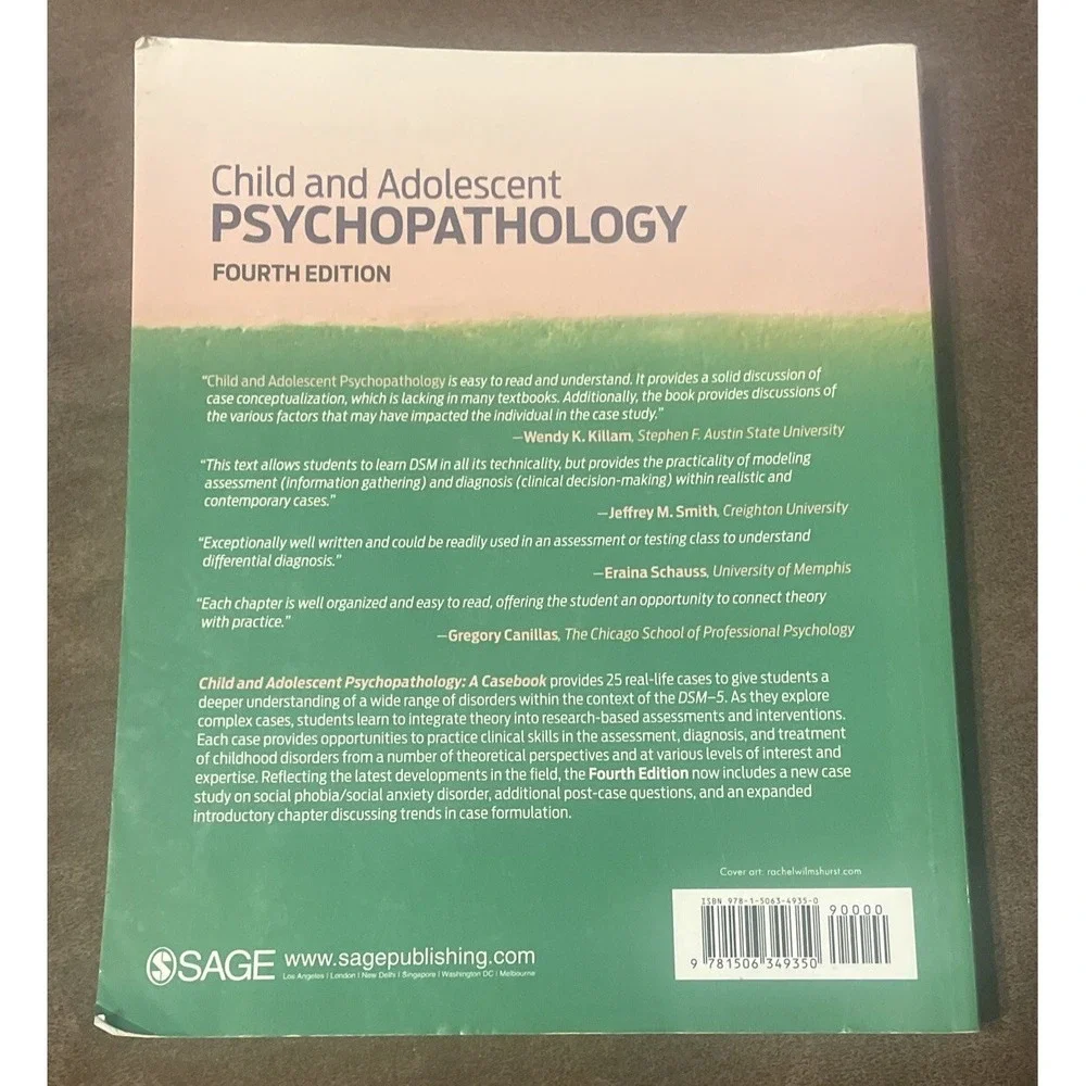 Child and Adolescent Psychopathology : A Casebook by Linda Wilmshurst (2017,...